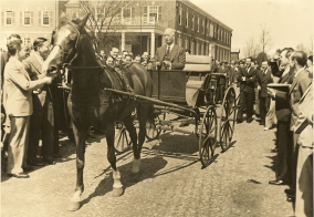 John R. Sampey in carriage