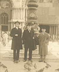 E. Y. Mullins, J. B. Gambrell, and D. C. Whitingill at St. Mark's Square in Venice